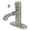 Kingston Brass Paris Single Porcelain Lever Handle Bathroom Faucet, Nickel KS7418DPL - alternate 1